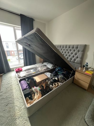Super King Premium Ottoman Bed Frame with storage