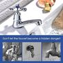 NEW SALE | Victorian Pair of Basin Taps Bathroom Sink Taps Mixers Hot and Cold Bath Brass Faucet Image 4