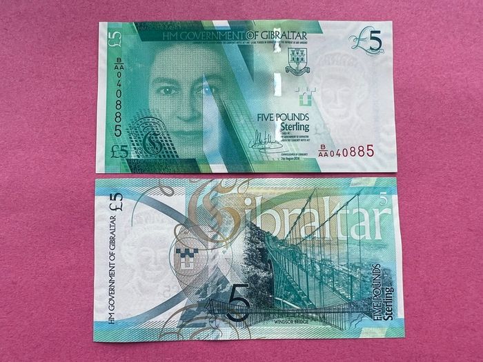 GIBRALTAR  5 Pound 2020  PICK 42 ( Uncirculated )