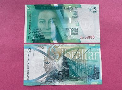 GIBRALTAR  5 Pound 2020  PICK 42 ( Uncirculated )