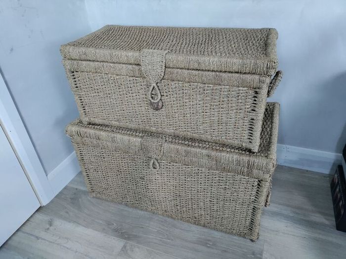 Wicker Baskets x2