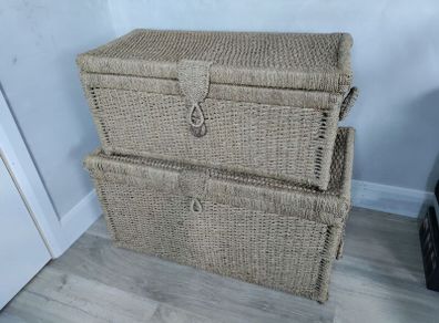 Wicker Baskets x2