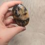 black and yellow tourmaline in quartz palmstone Image 6