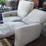2 Seater Electric Recliner Sofa Cream Fabric 1 Year Old Excellent Condition Image 9