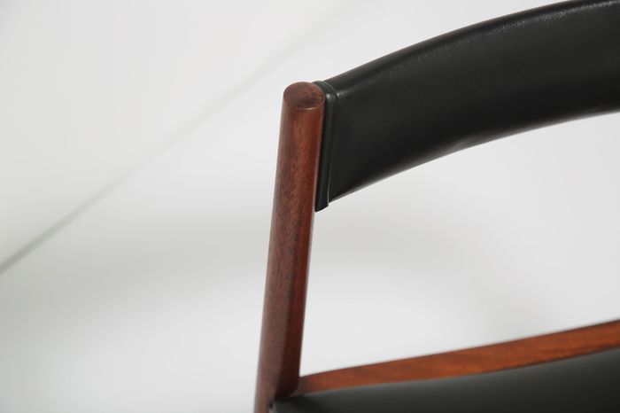 Vintage Rosewood Dining Table & 6 Dining Chairs Set by Tom Robertson for McIntosh, 1960s