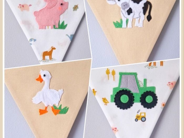 Beautiful Farm Themed Bunting