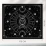 Tapestry Wall Hanging Stars Space Psychedelic Black and White Tapestries Wall Tapestry for Home Decor for Bedroom, Living Room, Dorm Black, 130x150 cm MULTIPLE SIZES/COLOURS AVAILABLE (FREE SHIPPING) Image 2
