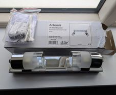 Artemis dual spotlight IP44 bathroom light