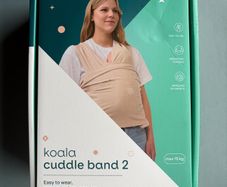 Koala Cuddle Band 2 - Beige - Baby Swaddle Sling Wrap Carrier Shirt