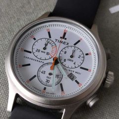Rare White Timex Allied Chronograph