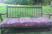 Unusual Wooden Frame Sofa with removal cushions