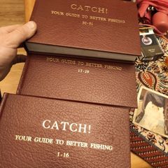 catch vintage fishing books