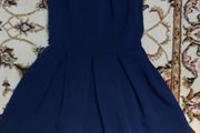 Designer Dress uk8 as new navy with lace
