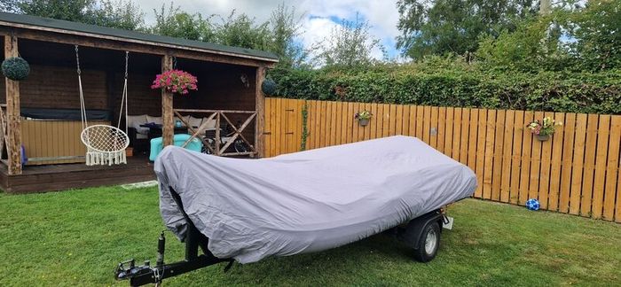 Boat, engine and trailer