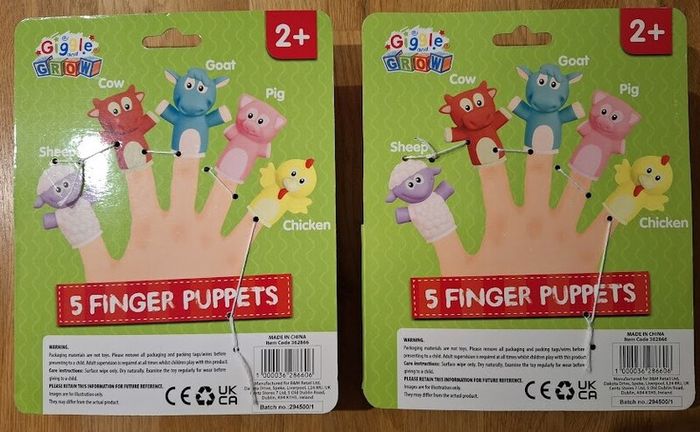 Giggle and Grow 10 Finger Puppets