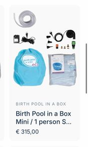 Birth Pool in a Box Mini / 1 person