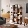 Rustic Industrial Bookcase Display Shelf 140cm Image 5