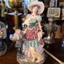 Tall 59cm Superb hand painted figurines of a Lady By Daniel Poly Collection Image 4