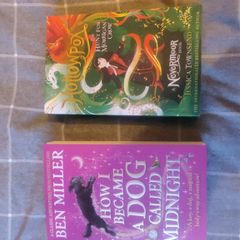 2 x brand new books ' How i became a dog called midnight'  and 'Hollowpox The hunt for Morrigan Crow'