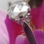 Antique Diamond 18ct White Gold Solitaire Ring Image 9