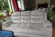 3 Seater Fabric Recliner Sofa Brown, brand new!