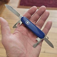 Vintage Discontinued Version Victorinox Recruit 84mm Swiss Army Knife from 1980s with Modern handles installed