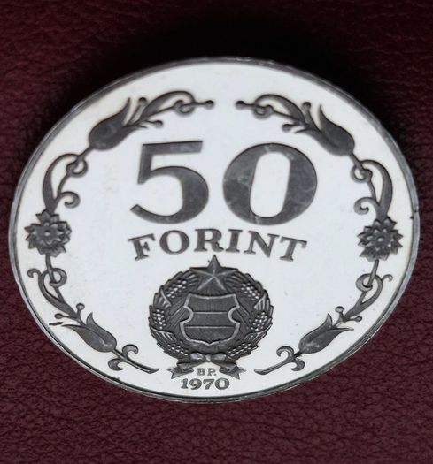 Hungary / Magyar  50 Forint Liberation Silver Coin