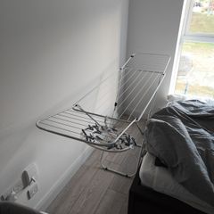 Foldable clothes drying rack and multi clip hanger