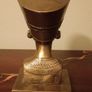 Vintage Veronese Bronzed Resin Egyptian Queen Nefertiti Bust Statue. Image 5