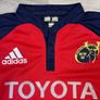 Vintage 2007 Adidas Munster Player Issue Rugby Jersey Shirt Mens Large Tight Fit Image 3