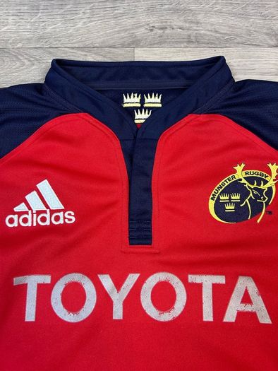 Vintage 2007 Adidas Munster Player Issue Rugby Jersey Shirt Mens Large Tight Fit