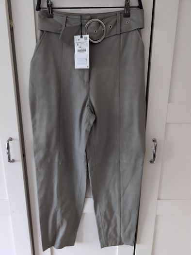 Zara leather trousers