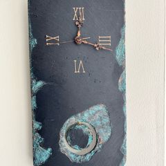 clock on slate