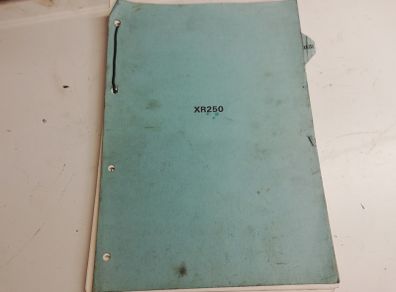 Genuine Honda Xr250 Factory & Dealers Workshop Manual