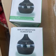 Wood Grain USB Humidifier Seven Colors Noctilucent Aromatherapy Mini Noiseless Machine Household Vase Air Purifier