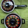 Mid Century Modern Enamel Saucepans, Set of Two MCM Image 9