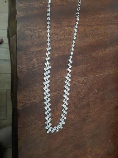 Diamonte necklace and earrings