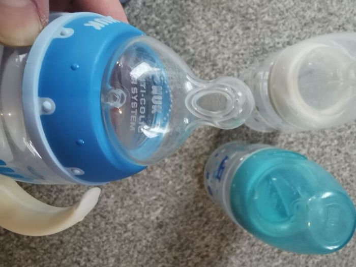 nuk bottles x6