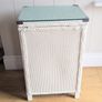 Antique Woven Laundry Basket or Bedside Locker Image 3