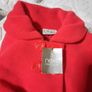 red fleece baby girl cape from next Image 3