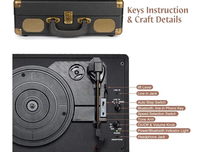 Bluetooth Record Vinyl turntable
