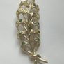 Vintage Brooch with Green Rhinestones. Image 10