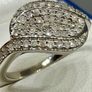 Diamonds Beautiful White Diamond Ring in Rhodium Overlay Sterling Silver Image 2