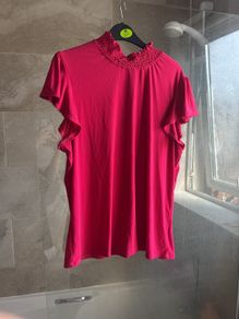 Pink Short Sleeve Dress Shirt