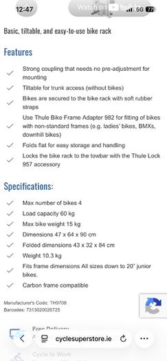 bike rack Thule