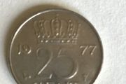 1977 Holland 25 Cents coin
