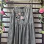 top Bnwt size 12 black & white gingham top primark Image 4