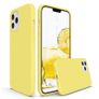 Liquid Silicone Case For iPhone 12 Pro Max Luxury Thin Soft Phone Cover New Yellow - FHT8IP12PMLK Image 3