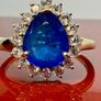 Diamond LUXURIANT Premium Vietnamese Cobalt Blue Spinel and Lab Grown Diamond Ring Image 3