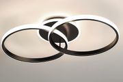 4320LM LED Ceiling Light, 3000K/4500K/6500K with Memory, Modern 3 Rings Ceiling Lamp for Living Room,Bedroom,Office,Kitchen Hallway